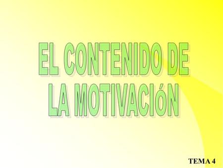 EL CONTENIDO DE LA MOTIVACIÓN.