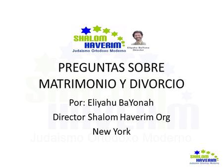 PREGUNTAS SOBRE MATRIMONIO Y DIVORCIO