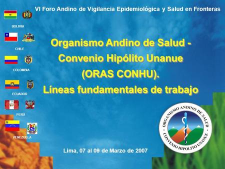 Organismo Andino de Salud - Convenio Hipólito Unanue
