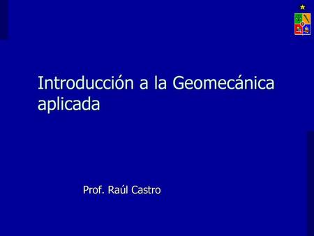 Introducción a la Geomecánica aplicada