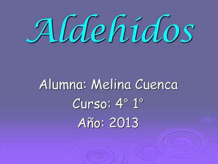 Alumna: Melina Cuenca Curso: 4° 1° Año: 2013