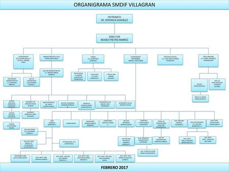 ORGANIGRAMA SMDIF VILLAGRAN