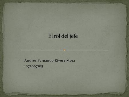 Andres Fernando Rivera Mora