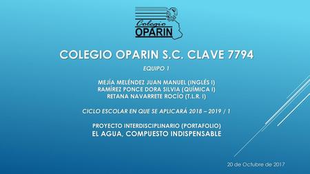 COLEGIO OPARIN S.C. CLAVE 7794