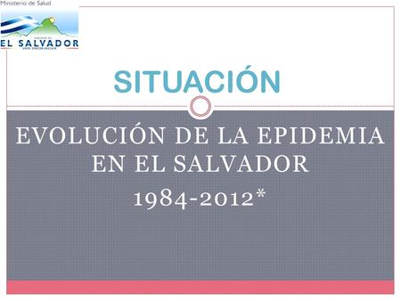 Evolución de la EPIDEMIA EN EL SALVADOR *