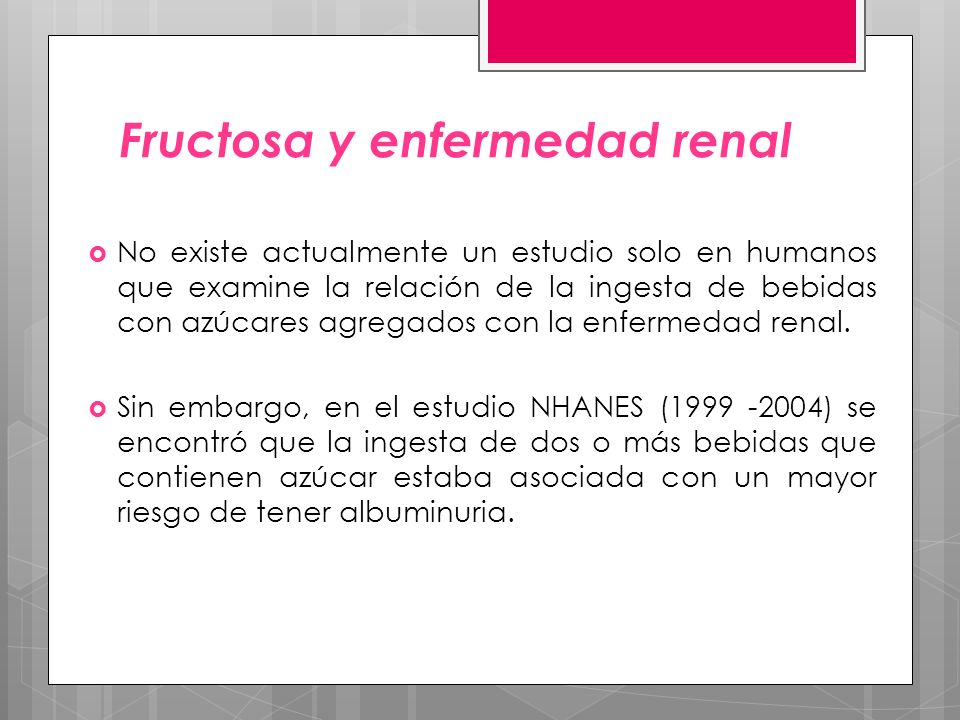 El efecto de la fructosa en la biología y la enfermedad El efecto de la fructosa en la biología y la enfermedad