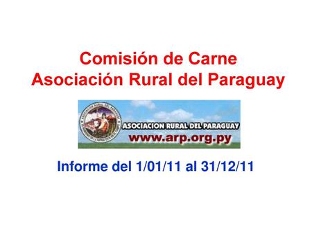 Comisión de Carne Asociación Rural del Paraguay