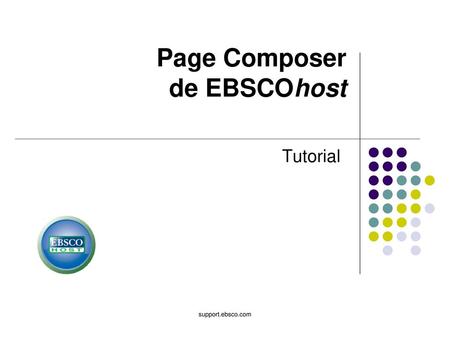 Page Composer de EBSCOhost