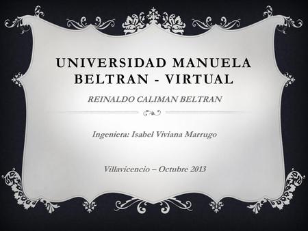 Universidad manuela beltran - virtual