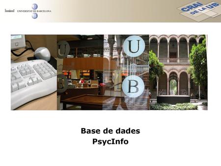 Base de dades PsycInfo.