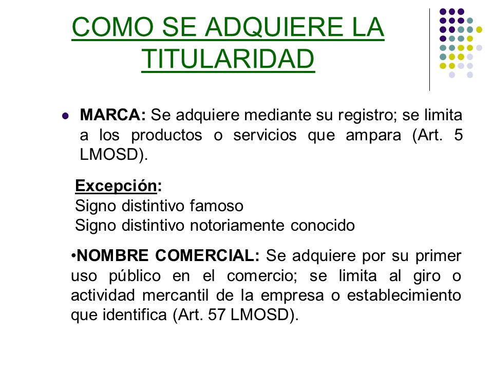 EL REGISTRO DE MARCAS Y OTROS SIGNOS DISTINTIVOS EN EL EL REGISTRO DE MARCAS Y OTROS SIGNOS DISTINTIVOS EN EL