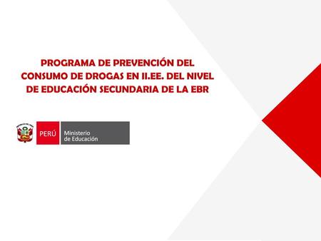 PROGRAMA DE PREVENCIÓN DEL CONSUMO DE DROGAS EN II. EE