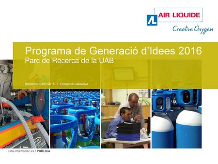 Programa de Generació d’Idees 2016