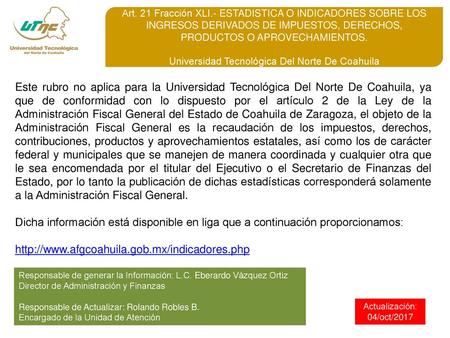 Universidad Tecnológica Del Norte De Coahuila