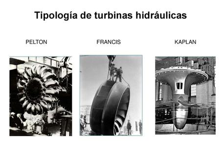 Tipología de turbinas hidráulicas