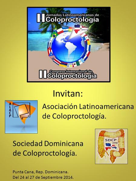 Invitan: Asociación Latinoamericana de Coloproctología.