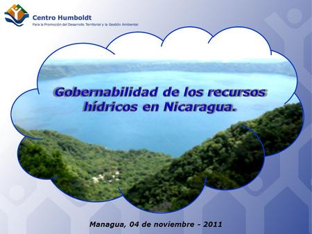 Gobernabilidad de los recursos hídricos en Nicaragua.