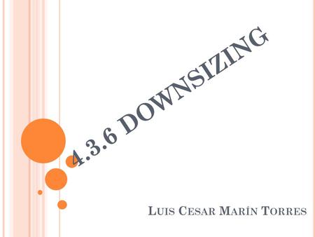 4.3.6 DOWNSIZING Luis Cesar Marín Torres.