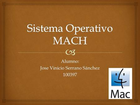 Alumno: Jose Vinicio Serrano Sánchez 100397.   Es un proyecto de diseño de sistemas operativos iniciado en la Universidad Carnegie Mellon con el objetivo.