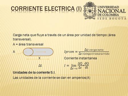  Dirección de la corriente eléctrica (conveniencia) por conveniencia la corriente tiene la dirección del flujo de carga positiva. en un conductor la.