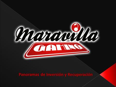 A continuación se presenta la inversión inicial de Maravilla Gaming así como las diferentes propuestas de inversión financiera que la empresa pone.