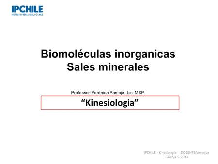 Biomoléculas inorganicas
