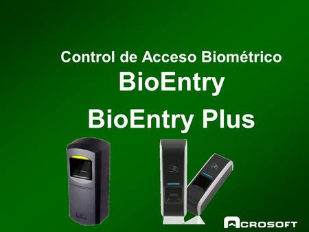 Control de Acceso Biométrico BioEntry BioEntry Plus