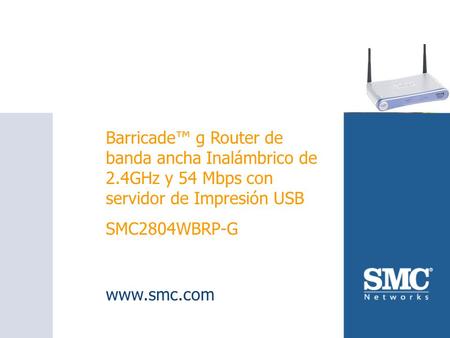 Barricade™ g Router de banda ancha Inalámbrico de 2