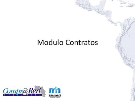 Modulo Contratos.
