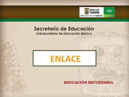 Secretaría de Educación Subsecretaría de Educación Básica EDUCACIÓN SECUNDARIA.