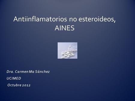 Antiinflamatorios no esteroideos, AINES