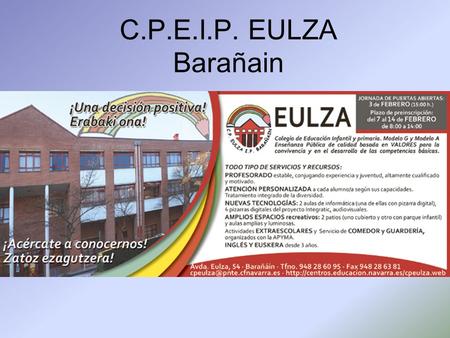 C.P.E.I.P. EULZA Barañain.
