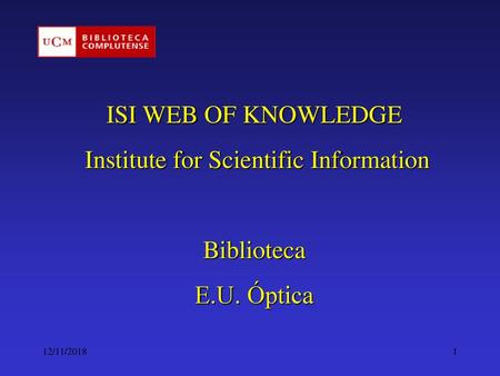 Institute for Scientific Information