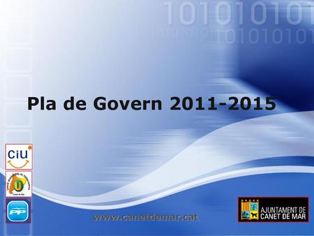 Pla de Govern 2011-2015 www.canetdemar.cat.