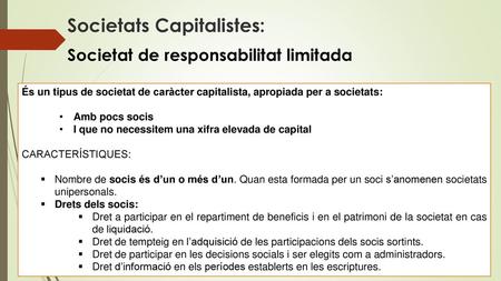 Societats Capitalistes: