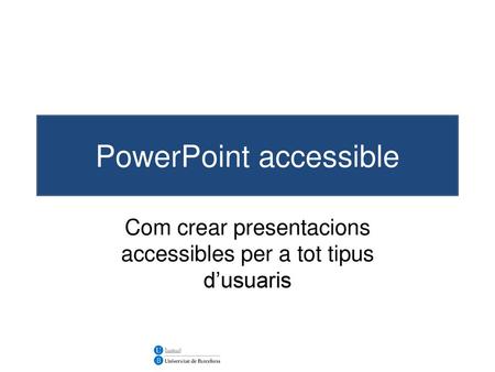PowerPoint accessible