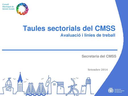 Taules sectorials del CMSS Avaluació i línies de treball