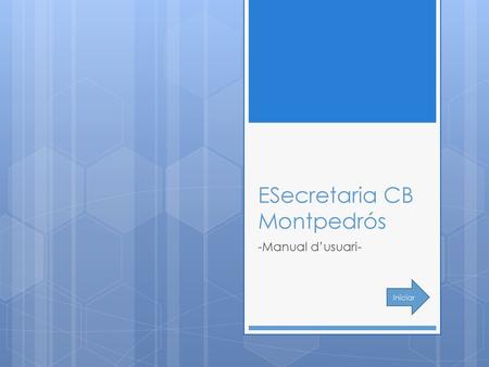 ESecretaria CB Montpedrós