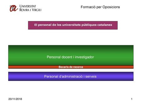 El personal de les universitats públiques catalanes