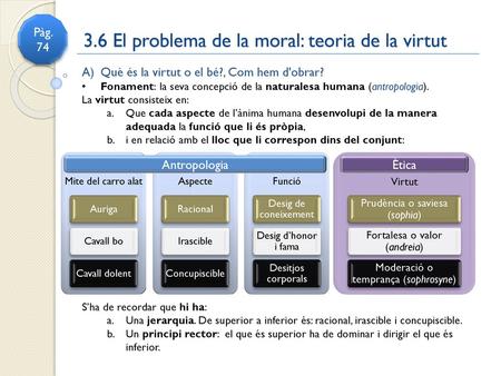 3.6 El problema de la moral: teoria de la virtut