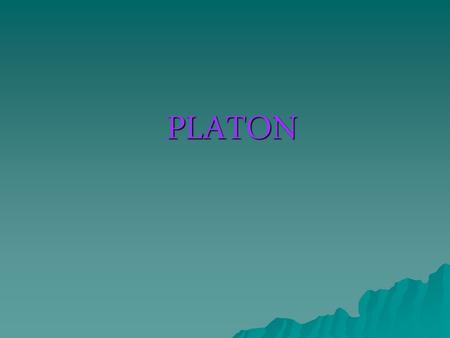PLATON.
