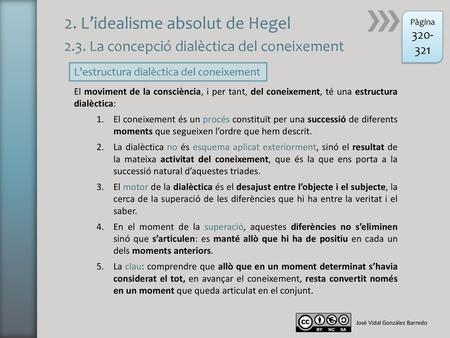 2. L’idealisme absolut de Hegel