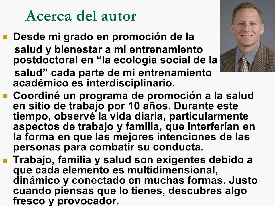 Acerca del autor Desde mi grado en promoción de la