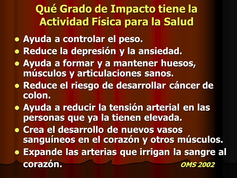 Qué Grado de Impacto tiene la Actividad Física para la Salud