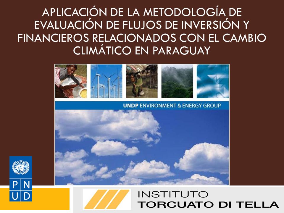 APLICACIÓN DE LA METODOLOGÍA DE EVALUACIÓN DE FLUJOS DE INVERSIÓN Y FINANCIEROS RELACIONADOS CON EL CAMBIO CLIMÁTICO EN PARAGUAY