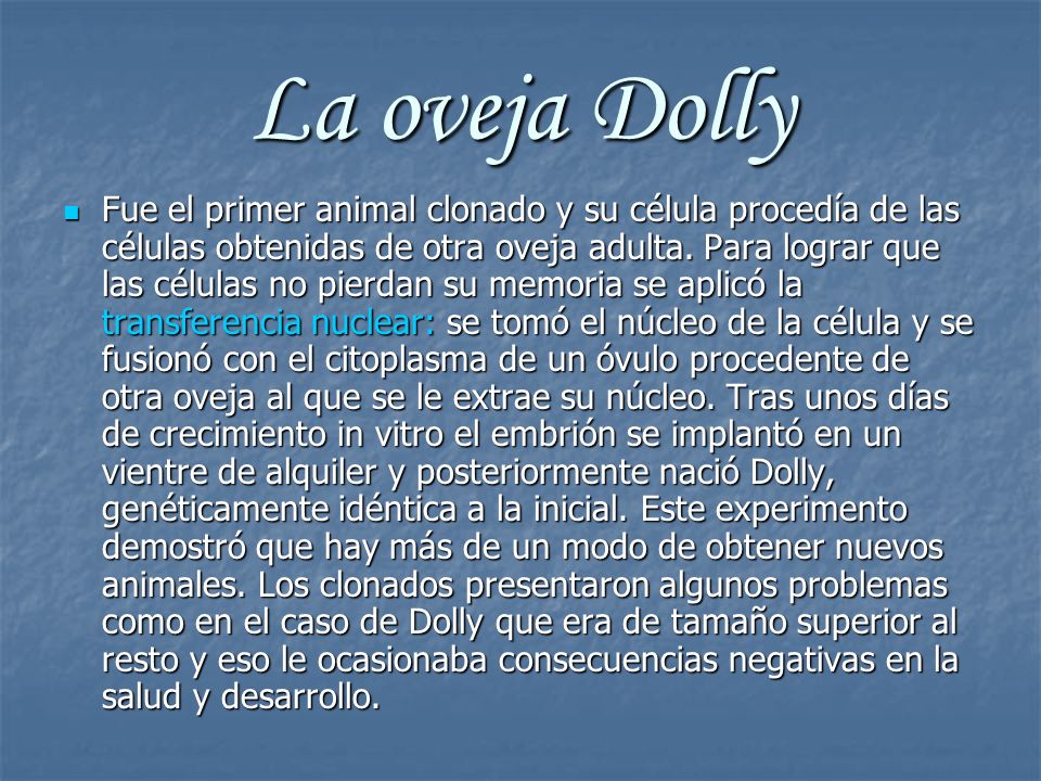La oveja Dolly