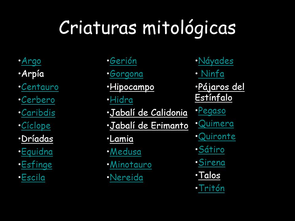 Criaturas mitológicas