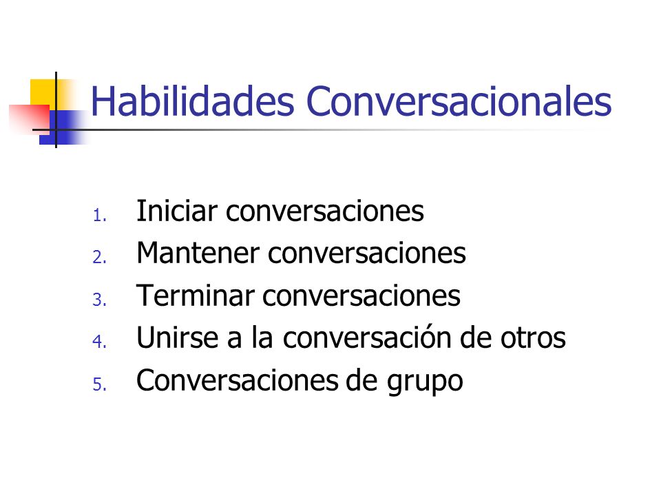 Habilidades Conversacionales