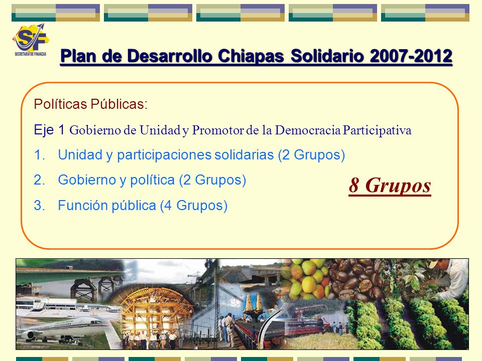 8 Grupos Plan de Desarrollo Chiapas Solidario