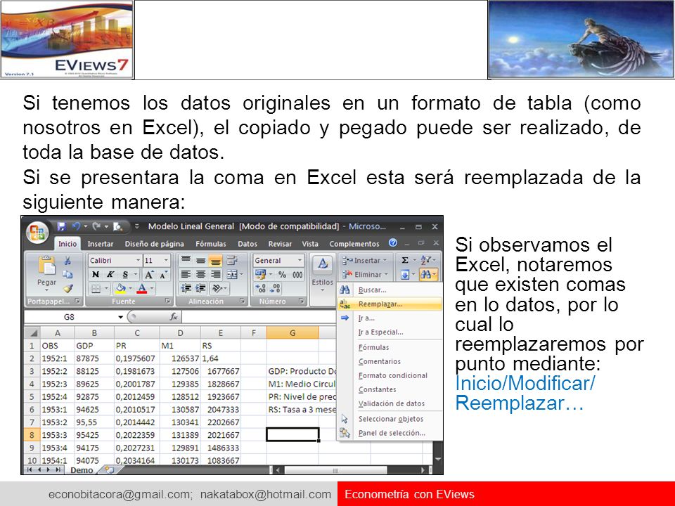 Si tenemos los datos originales en un formato de tabla (como nosotros en Excel), el copiado y pegado puede ser realizado, de toda la base de datos.